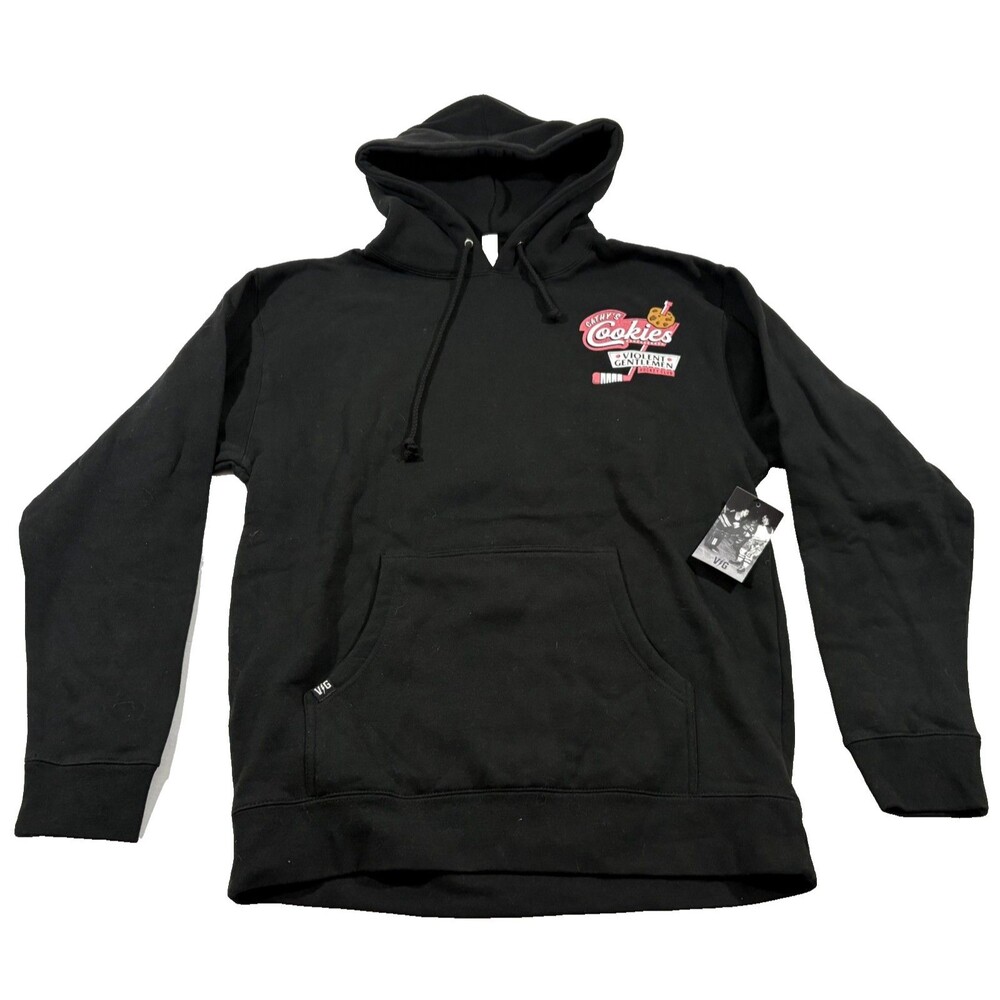 Violent Gentlemen Cathy's Cookies Hockey Hoodie Sweatshirt Mens Black Sz M NEW